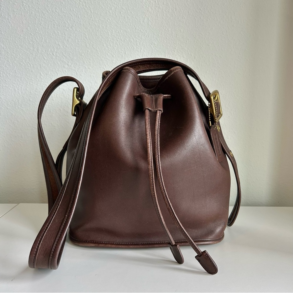 Vintage Coach Lula’s Legacy Bag #9952 in Mahogany Drawstring Bucket Bag